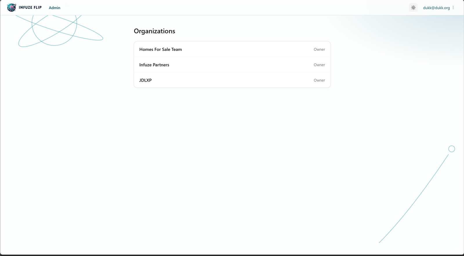 Flip organization list