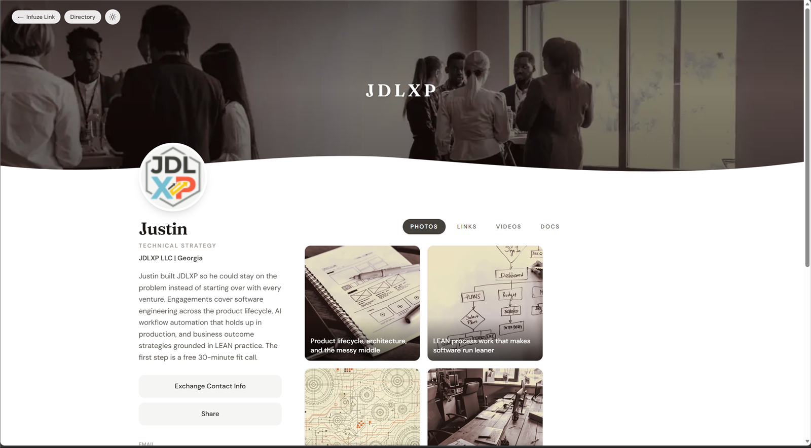 Published Link page